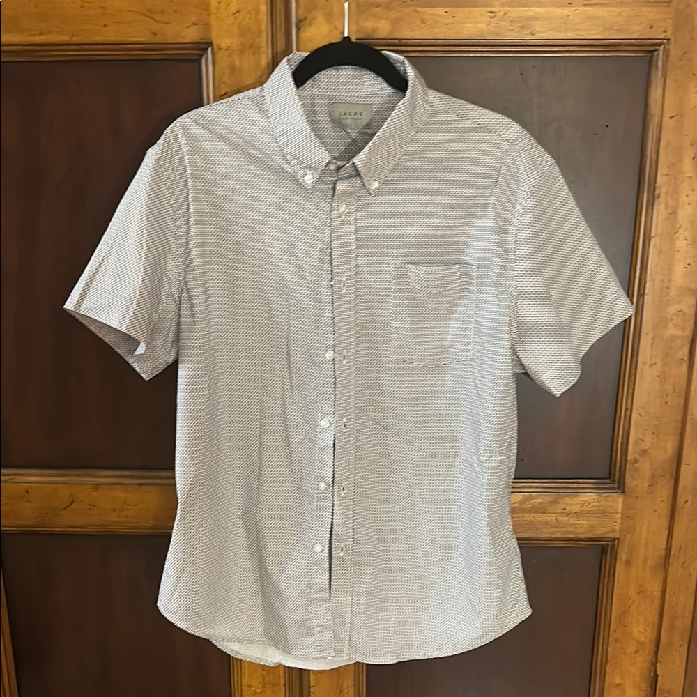 Jachs Light Blue Short-Sleeve Button-Up Shirt